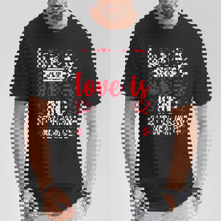 Love Is Patient But Y'all Make Me Lose My Mind Faith Tシャツ 面白い贈り物