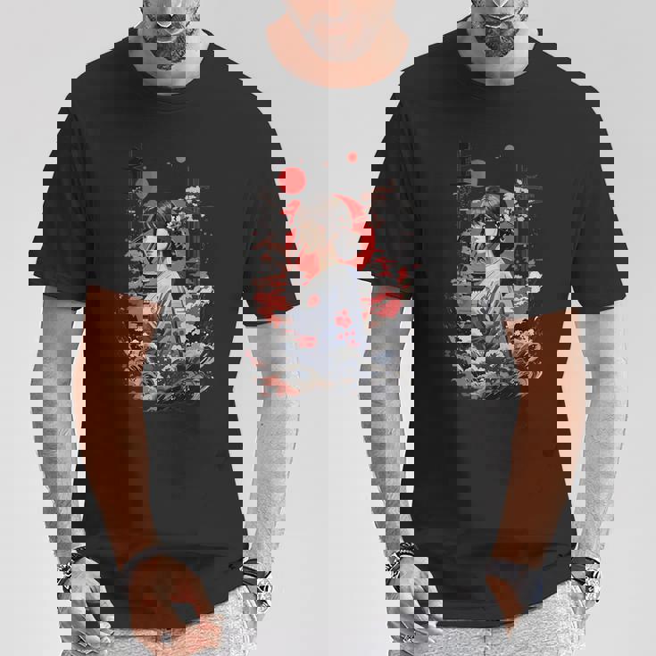 I Love Japan 東京都 日本の女の子 タトゥーアート Tシャツ 面白い贈り物