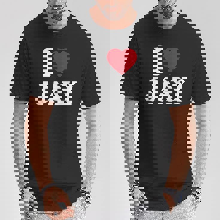 I Love Jay I Heart Jay レッドハート Tシャツ 面白い贈り物