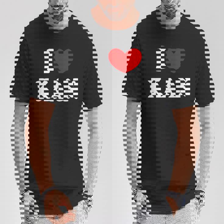 I Love Kan 私は愛する Kan Tシャツ 面白い贈り物