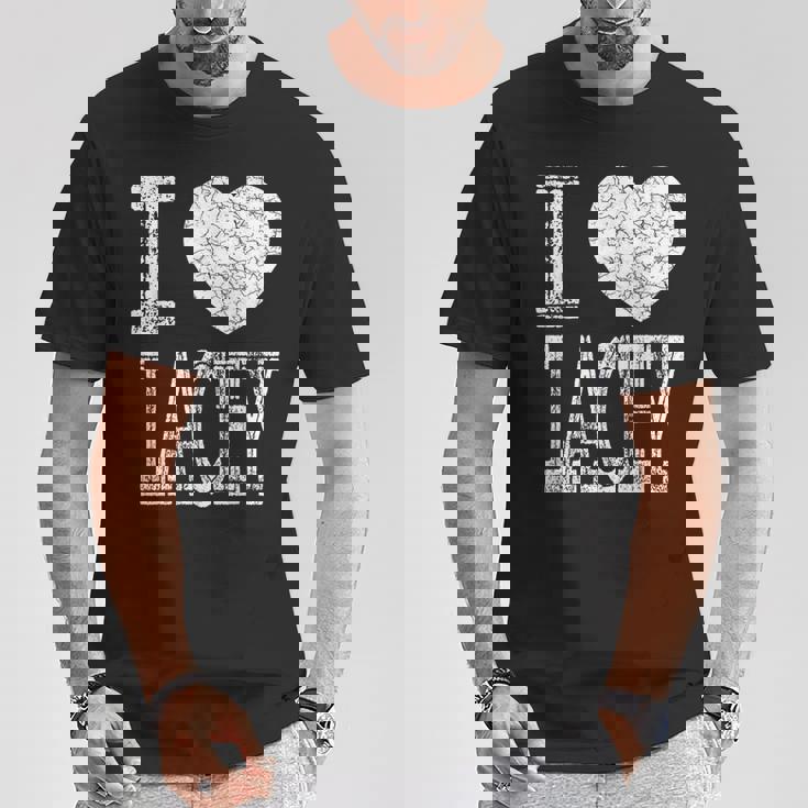 I Love Lacey バレンタイン ガールフレンド 女の子 娘 ハート 妻 Tシャツ 面白い贈り物