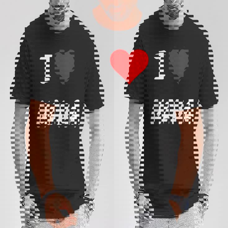 I Love Mama Children Love Heart ベビーチャイルドギフト お母さん Tシャツ 面白い贈り物