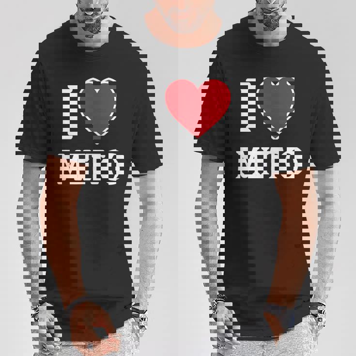 I Love Mito、ハートのある日本の都市 Tシャツ 面白い贈り物