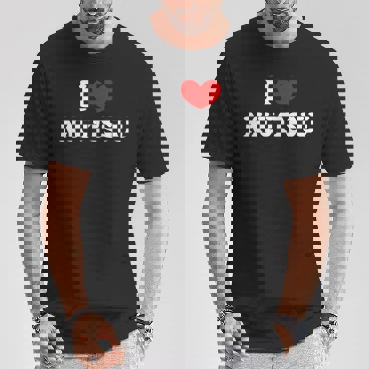 I Love Mutsu 私は愛する Mutsu Tシャツ 面白い贈り物