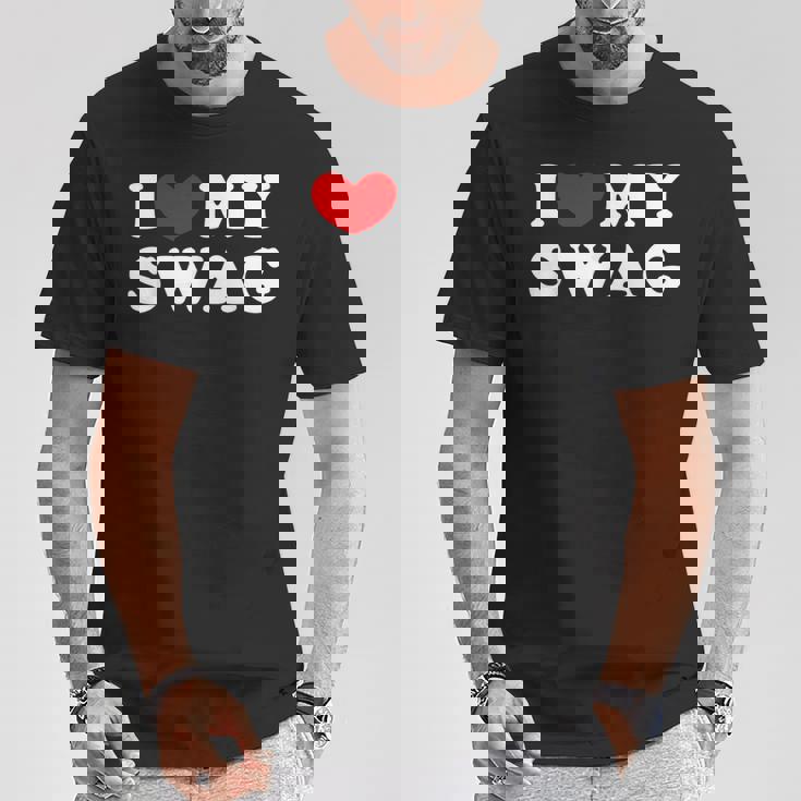 I Love Mywag アイ・ラブ・マイ・スワッグ、アイ・ハート・マイ・スワッグ Tシャツ 面白い贈り物