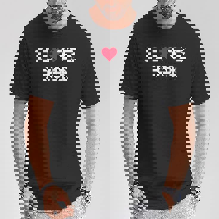 I Love Nor Match Girlfriend & Boyfriend Nor Name Tシャツ 面白い贈り物