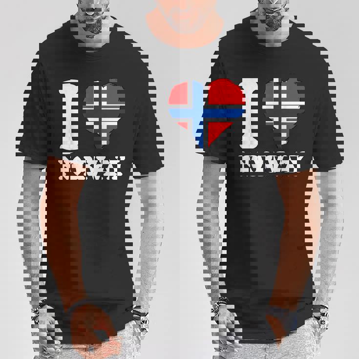 I Love Norwegian Pride ノルウェーのルーツ ノルウェー国旗 Tシャツ 面白い贈り物