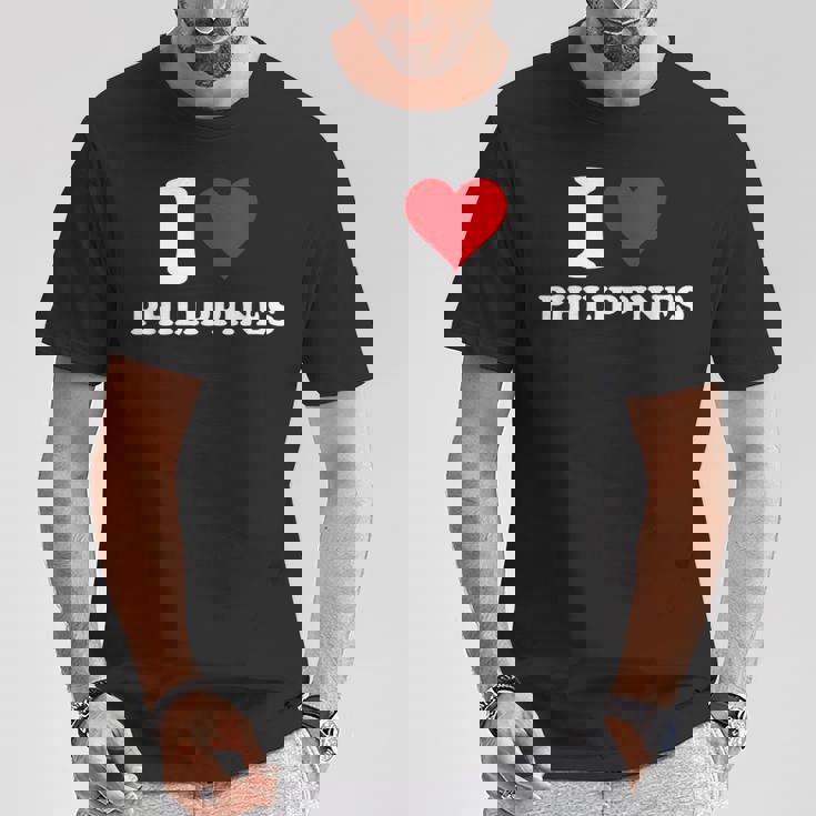 I Love Philippines Coeur Cadeau Philippin Philippine T-Shirt Cadeaux drôles