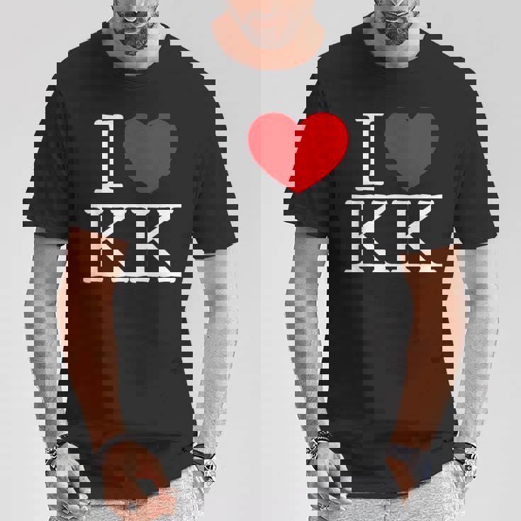 I Love ハート Kk Tシャツ 面白い贈り物