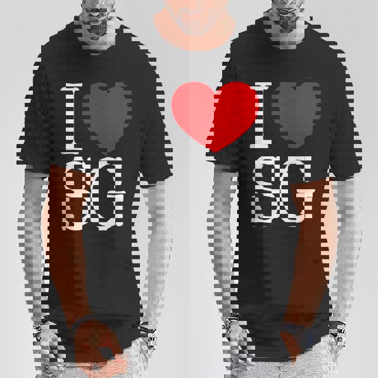 I Love ハートg Tシャツ 面白い贈り物