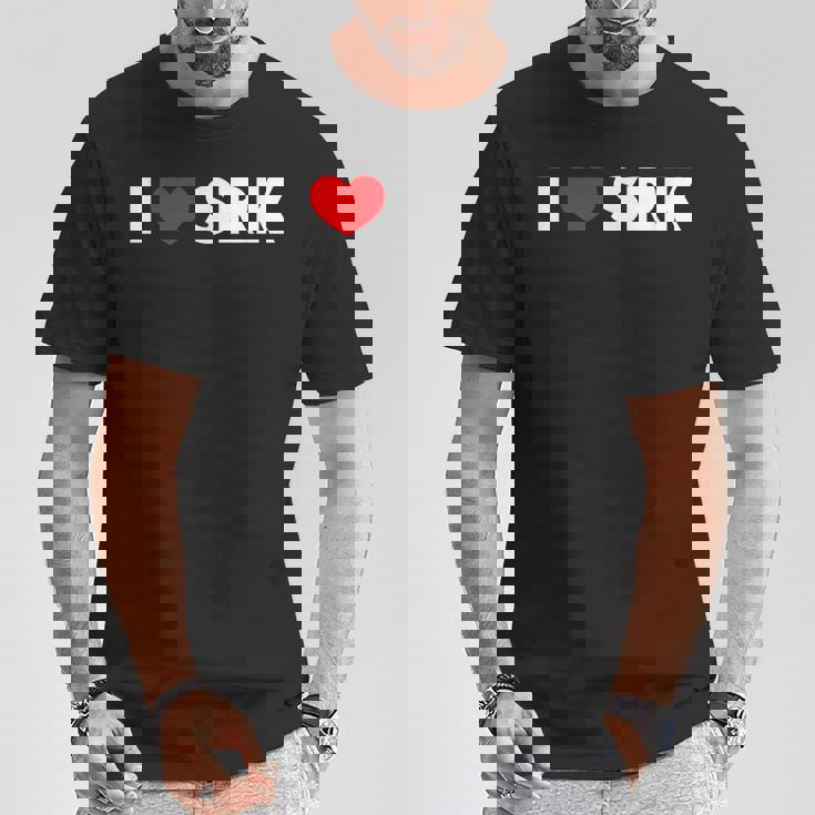 I Love ハートrk Tシャツ 面白い贈り物