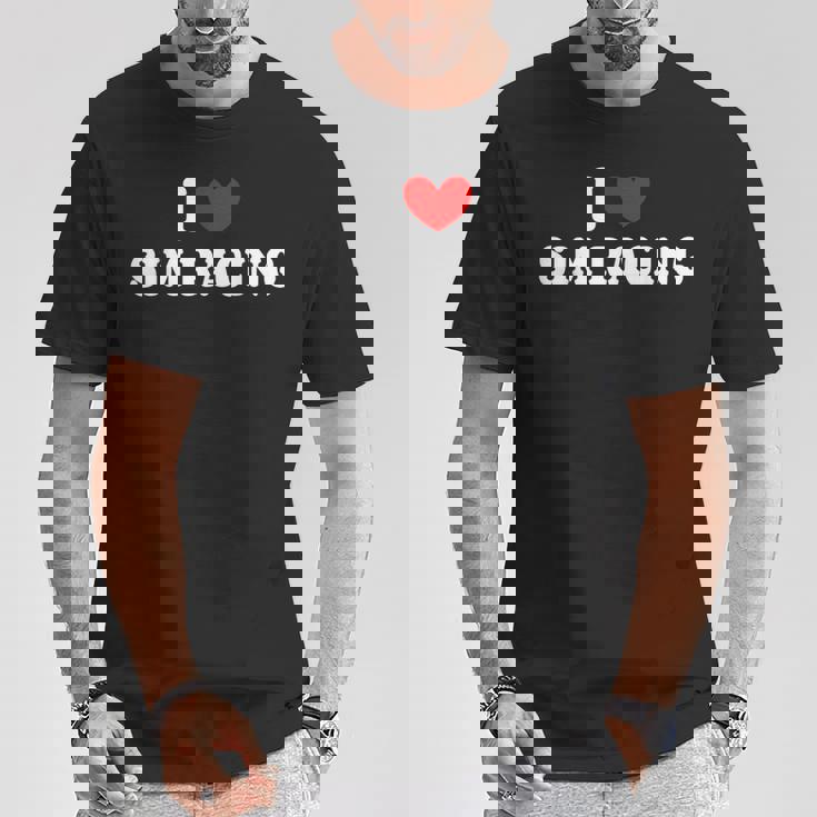 I Loveim Racing ゲームホイールレースシミュレーター シムレーサー Tシャツ 面白い贈り物