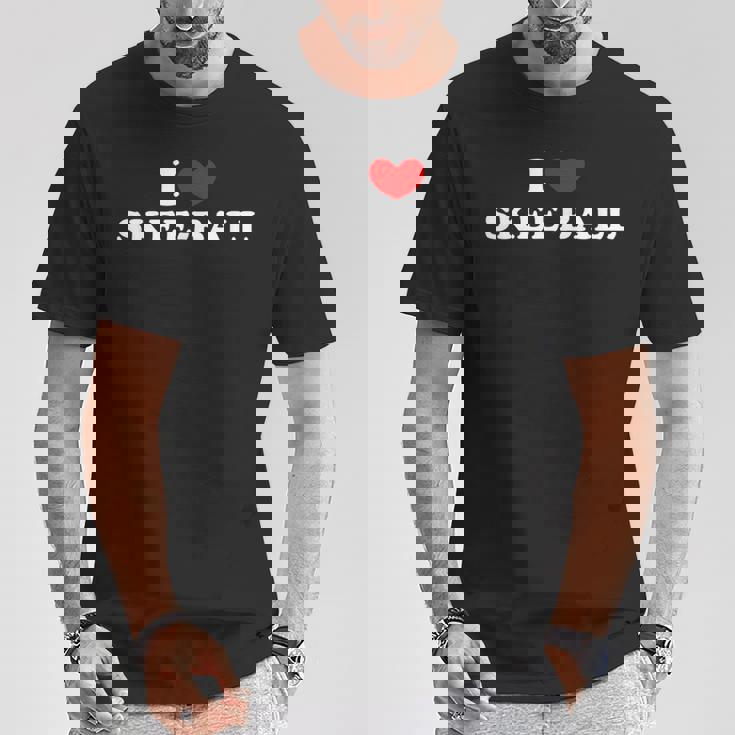 I Lovekee-Ball I Heart スキーボール Tシャツ 面白い贈り物