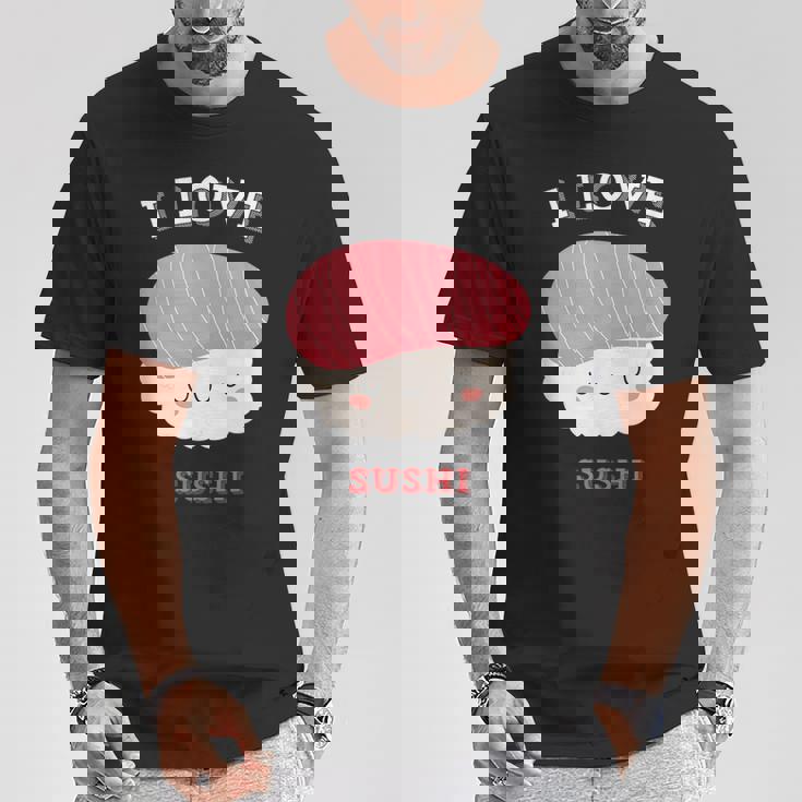 I Loveushi I Loveushi Japan Food 巻にぎり魚 Tシャツ 面白い贈り物