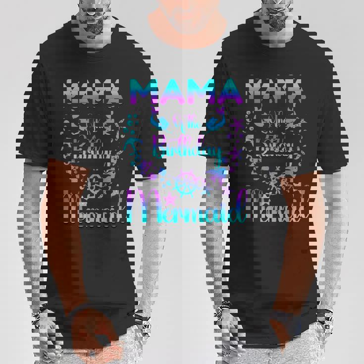 Mama Of The Birthday マーメイドファミリーマッチング Tシャツ 面白い贈り物