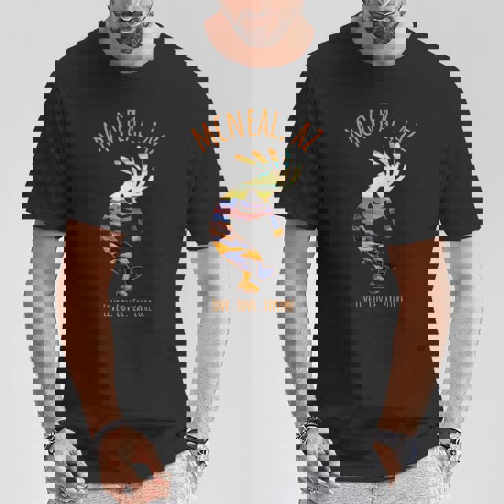 Mcneal アリゾナ Usa ダンシング ココペリ 南西部デザイン Tシャツ 面白い贈り物