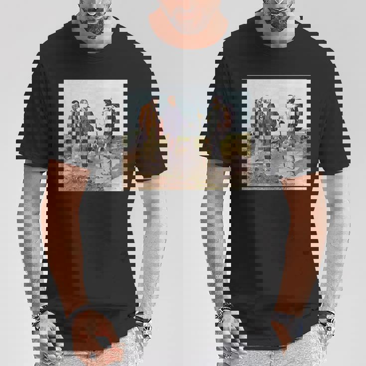 The Meeting Bonjour Monsieur Courbet ギュスターヴ・クールベ作 Tシャツ 面白い贈り物