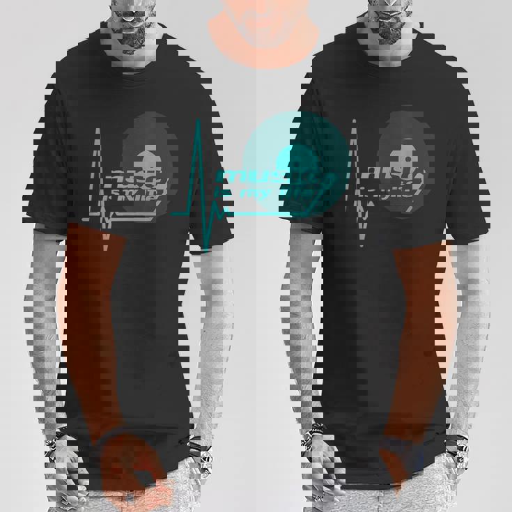 Music Is My Life Quote テクノハウス ダブ ステップ トランスハウス Tシャツ 面白い贈り物