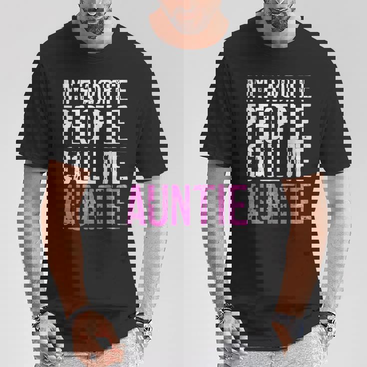 My Favorite People Call Me Auntie 母の日シャツ Tシャツ 面白い贈り物