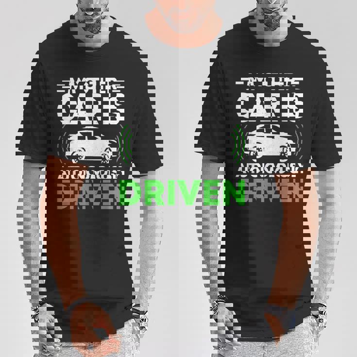 My Other Car Is Autonomally Drived Tech ユーモア Tシャツ 面白い贈り物