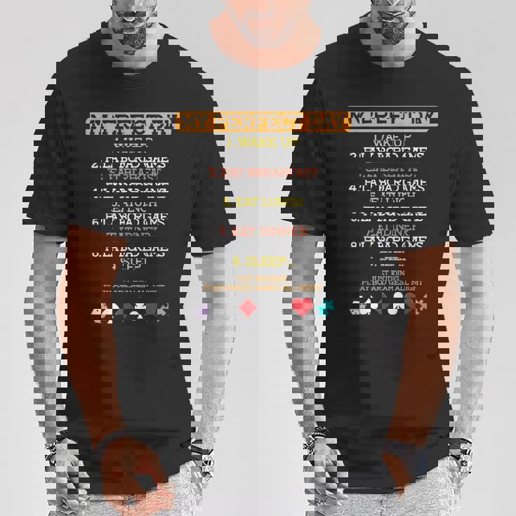 My Perfect Day ボードゲーム 恋人 ボードゲーム 面白い Tシャツ 面白い贈り物