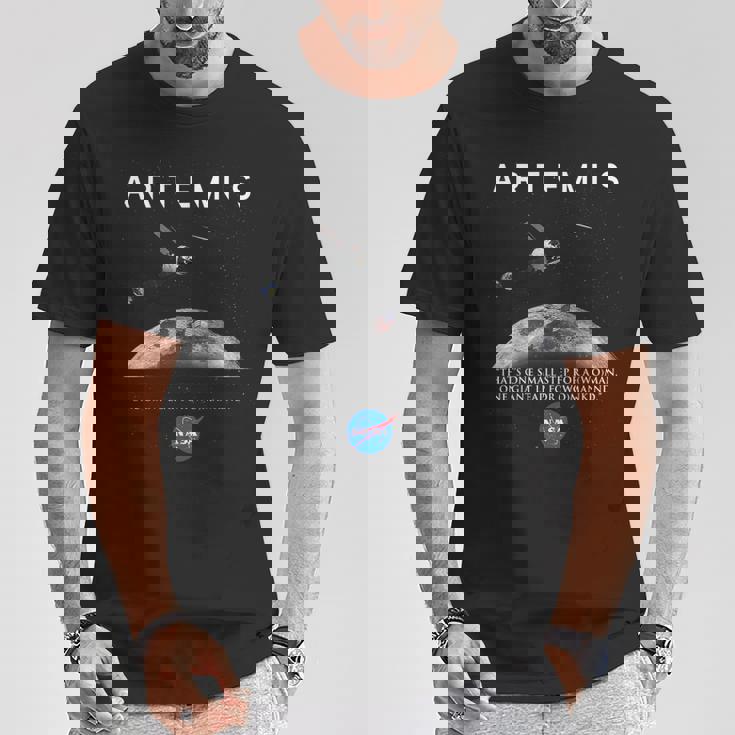 Nasa アルテミス オリオン ムーン インシグニア ミートボール ロゴ Tシャツ 面白い贈り物