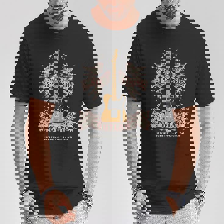 Nashville Guitar Player 6弦アウトロー Tシャツ 面白い贈り物