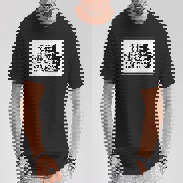 The Neko Face ザ・ネコ・フェイス『ノラネコさん』猫 ハチワレ パロディ ゆるくて かわいい 面白 イラスト Tシャツ 面白い贈り物