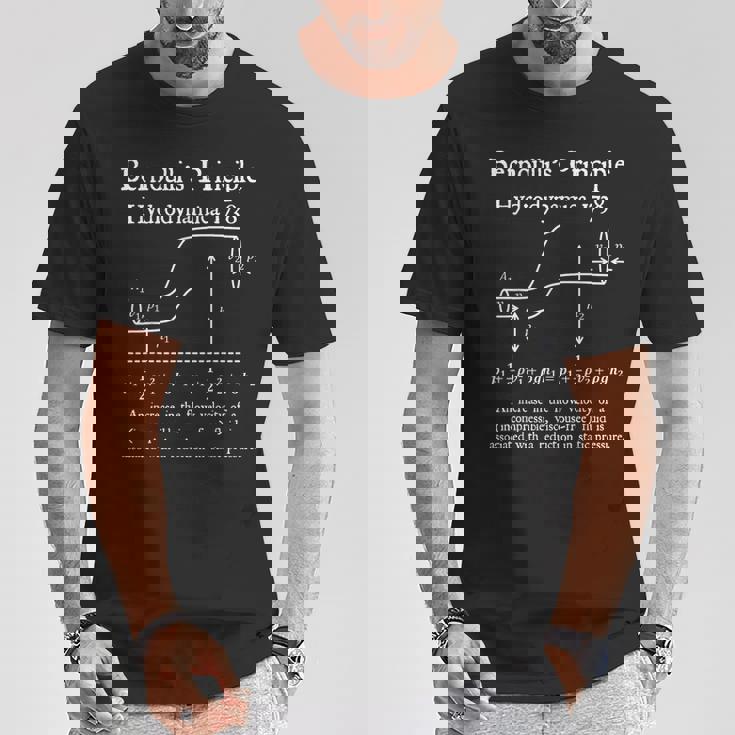 Nerdyintage ベルヌーイの原理物理数学教師 Tシャツ 面白い贈り物