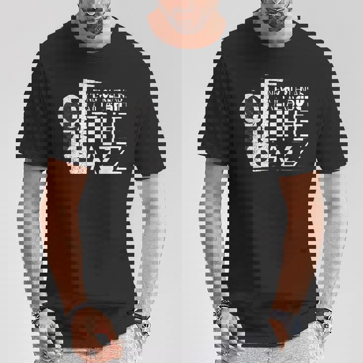 New Orleans Jazz Lousiana Tシャツ 面白い贈り物