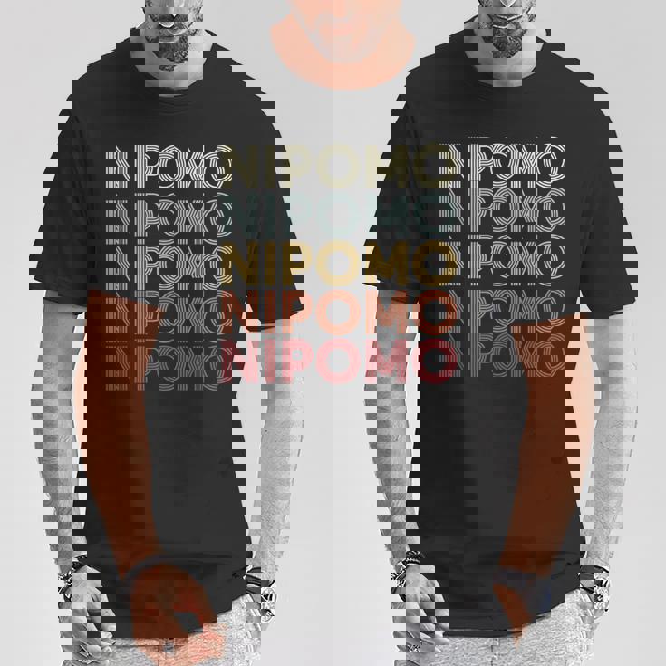 Nipomo California Nipomo Ca Retrointage Text Tシャツ 面白い贈り物