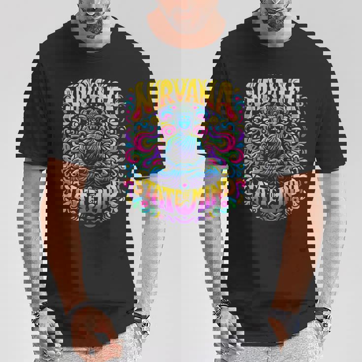 Nirvanatate Of Mind 瞑想 面白いグラフィックtシャツ Tシャツ 面白い贈り物