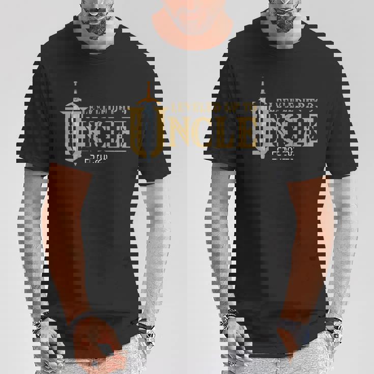 Nivelado Hasta El Tío Est 2025 Nivel Desbloqueado Tío Juegos Camiseta unisex Regalos divertidos