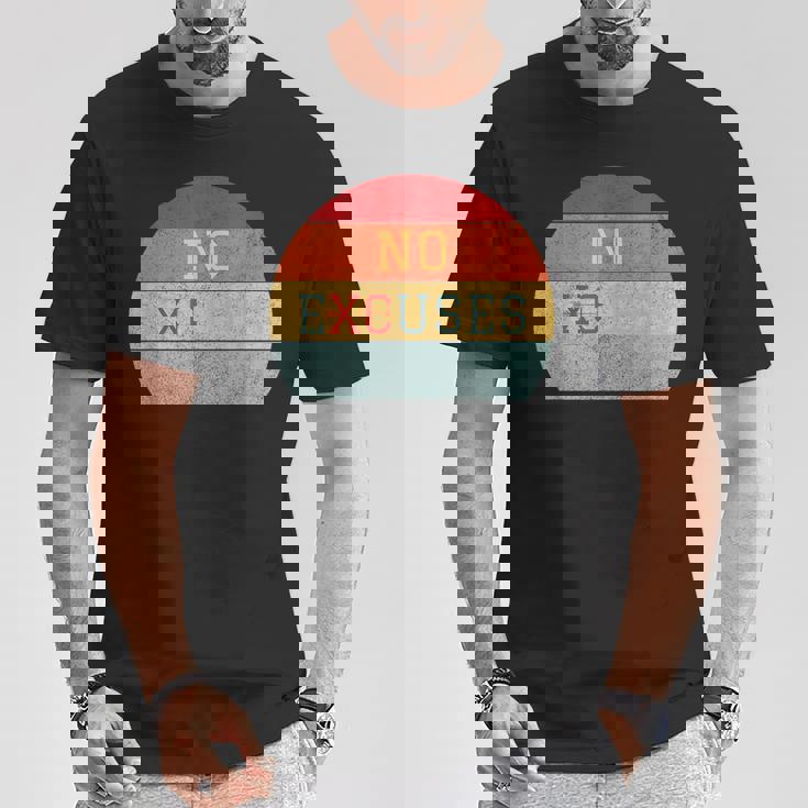 No Excuses クロスカントリー 陸上競技 ランニング Tシャツ 面白い贈り物