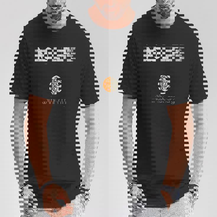 No Life ノーライフ Without Curry シンプル さり気ない お洒落 部屋着 カレーオタク カレー Tシャツ 面白い贈り物