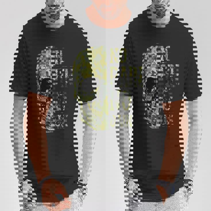 No Pain No Gain- メンズ スカル マインドセット モチベーションジム Tシャツ 面白い贈り物