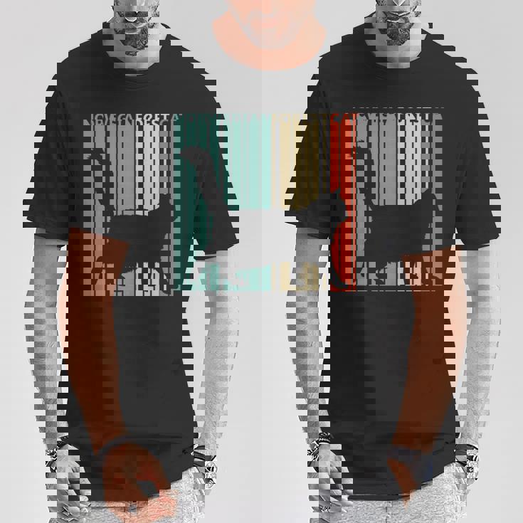 Norwegian Forest Cat ノルウェージャンフォレストキャット 長袖tシャツ Tシャツ 面白い贈り物