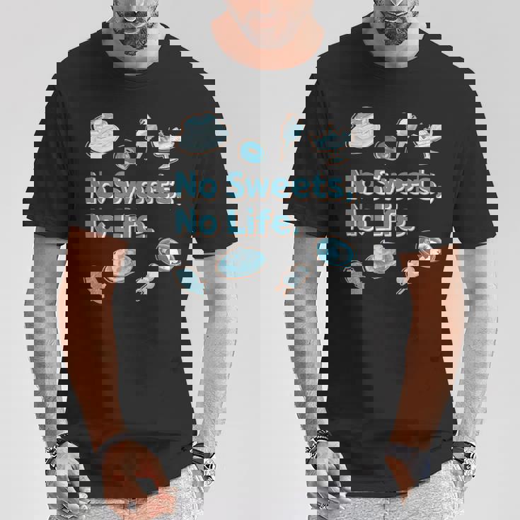 Noweetsno Life２ スイーツ 洋菓子 和菓子 別腹 カラフル かわいい メンズ レディース キッズ Tシャツ 面白い贈り物