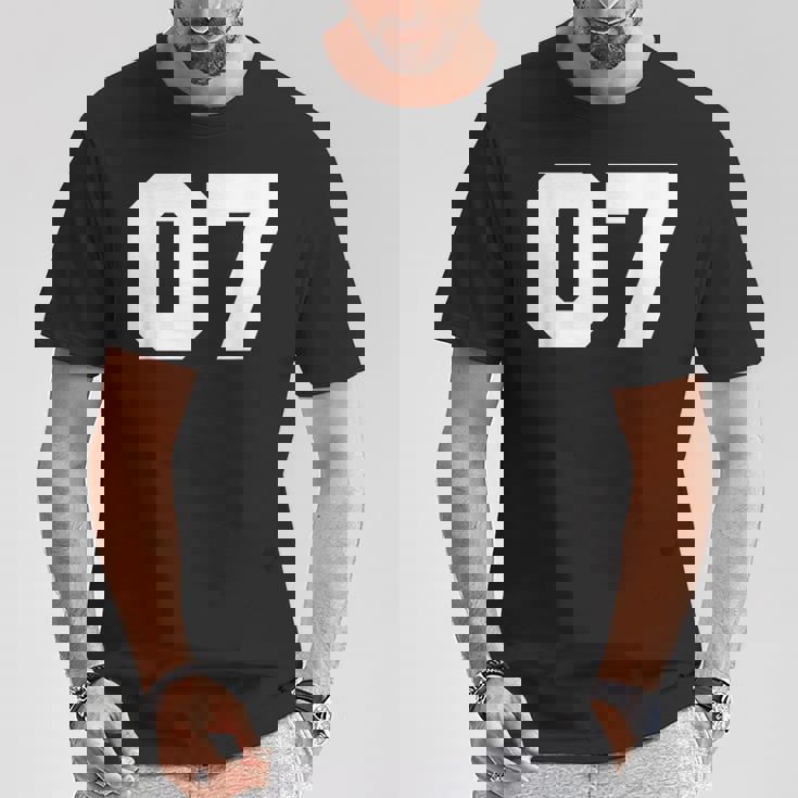 Number 07Ports Jersey Player 07 7 Fan Front Printarsity Tシャツ 面白い贈り物