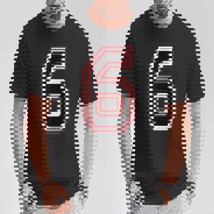 Number Numero 6 6番 Tシャツ 面白い贈り物