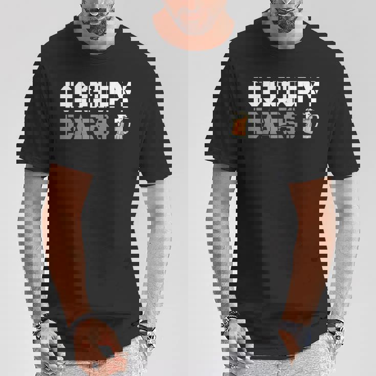 Occupy Bars pace Parody Of Occupy Mars Tシャツ 面白い贈り物