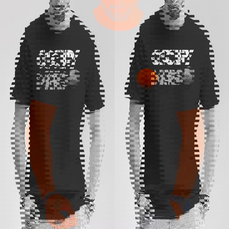 Occupy Mars シャツ Tシャツ 面白い贈り物