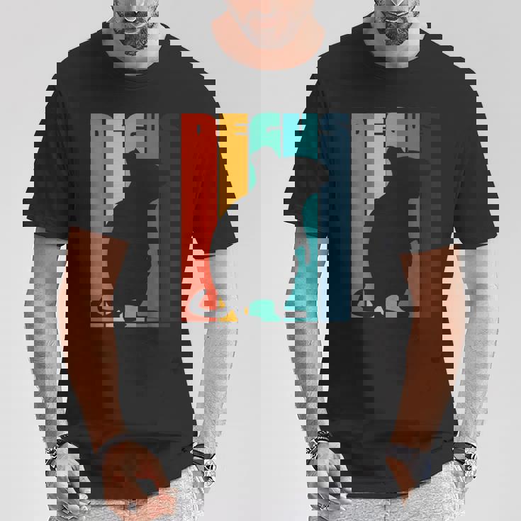 Octodon Degus 格言 ヴィンテージ シルエット レトロ デグ Tシャツ 面白い贈り物