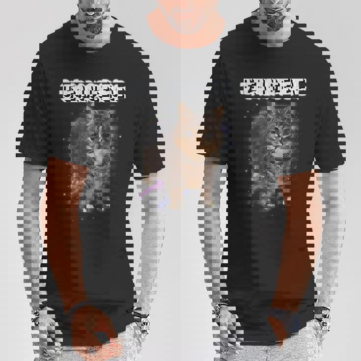 Oiiaoiia 猫 スピニング 猫 ミーム ファニー トレンディ キャット ミーム Tシャツ 面白い贈り物