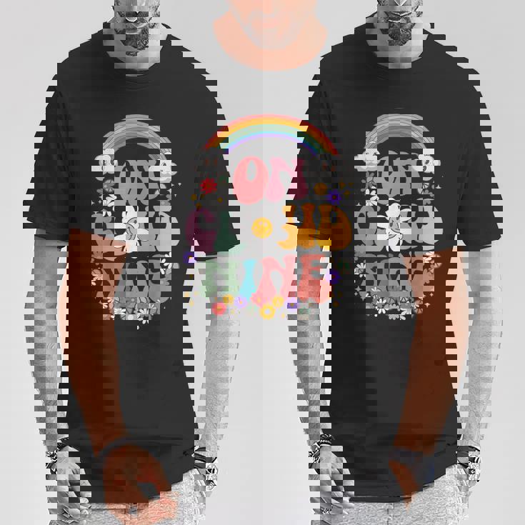 On Cloud Nine Birthday シャツ 9歳の誕生日 女の子 面白い レトロ Tシャツ 面白い贈り物