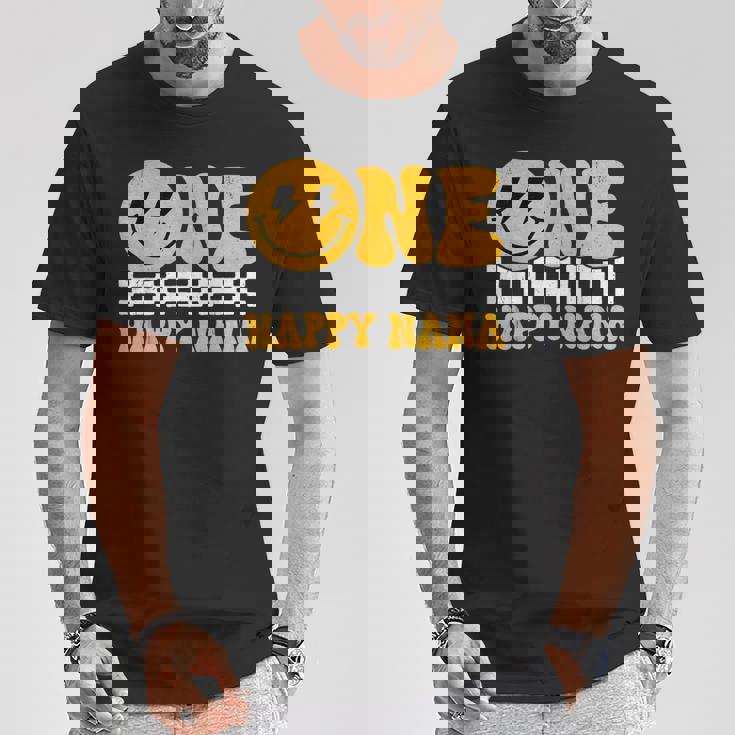 One Happy Nana 1歳の誕生日 グルーヴィースマイル 1歳 男 Tシャツ 面白い贈り物