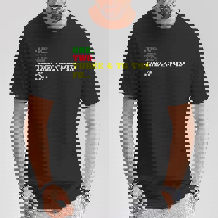 One Two Three And To The Fo オールドスクール ラッパー ヒップホップ Tシャツ 面白い贈り物