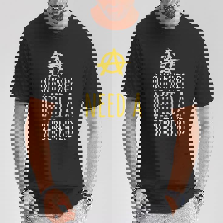 Onlyheep Need Ahepherd Anarchist シンボル アナキズムミーム Tシャツ 面白い贈り物