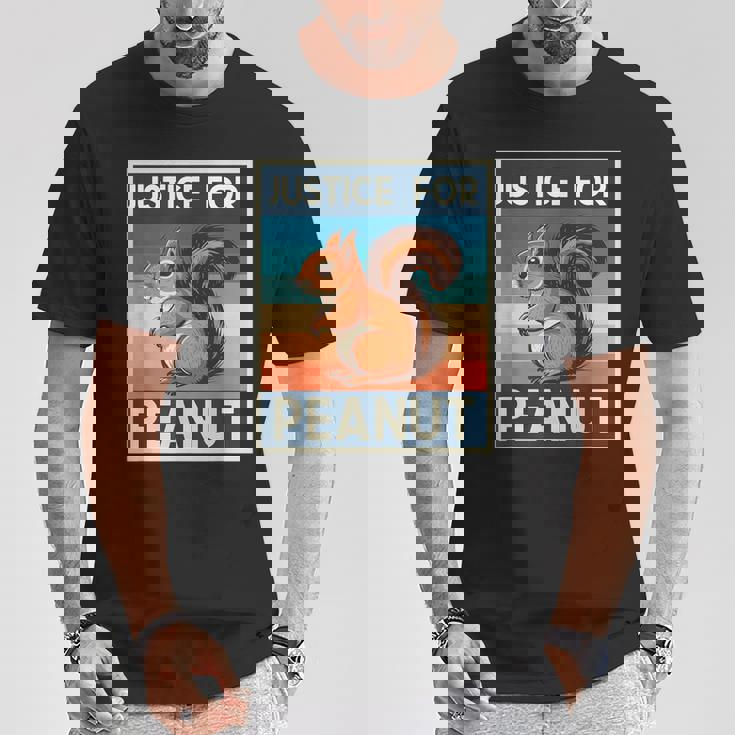 P'nut Pnutリスtシャツ ジャスティス ピーナッツザリス Tシャツ 面白い贈り物