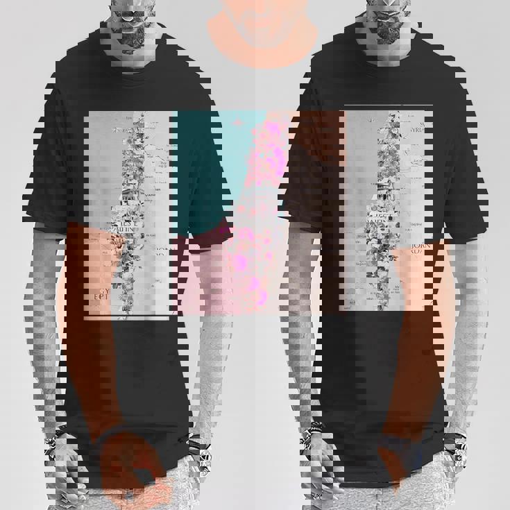 Palestine Map Palestinians Map Tシャツ 面白い贈り物